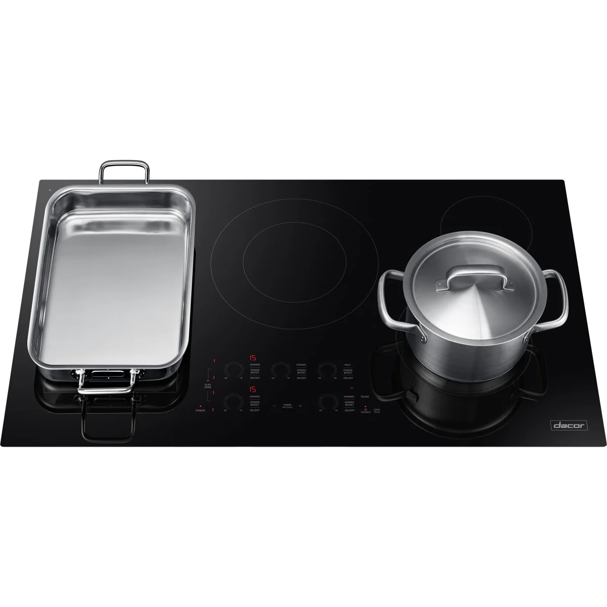 Dacor 30-Inch Transitional Induction Cooktop, Electric, Black Glass - DTI30P876BB - Image 3