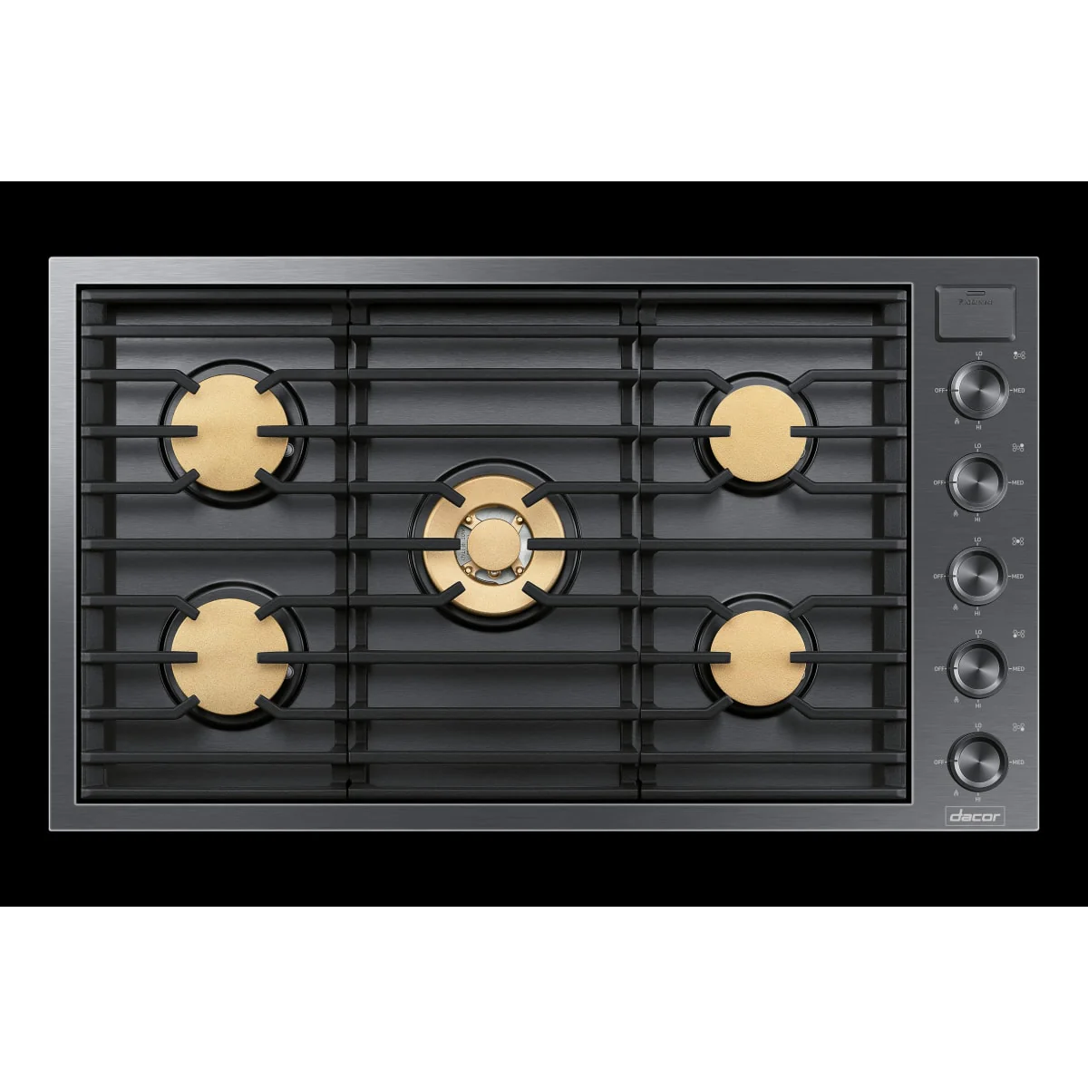 Dacor 36-Inch Contemporary Gas Cooktop, Graphite Stainless, NG/LP - DTG36M955FM - Image 3