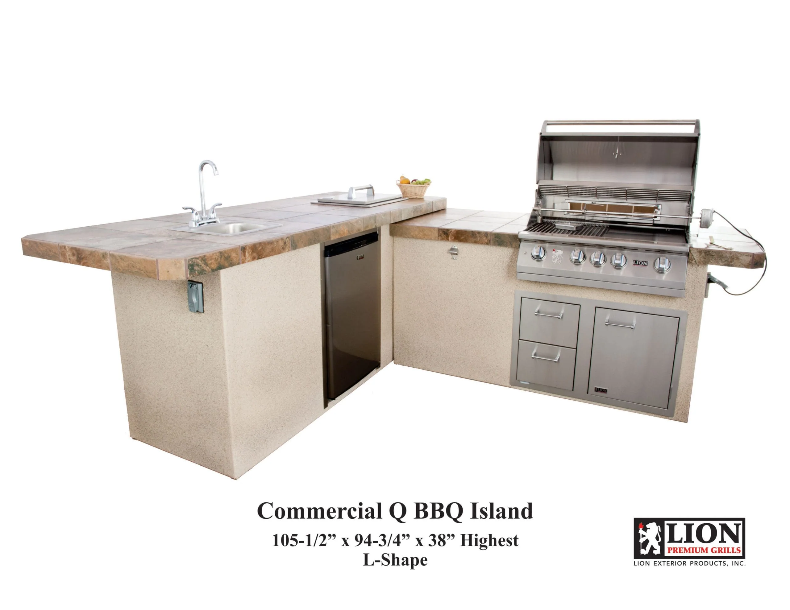 Lion Premium Grills Commercial Q BBQ Island - Image 4