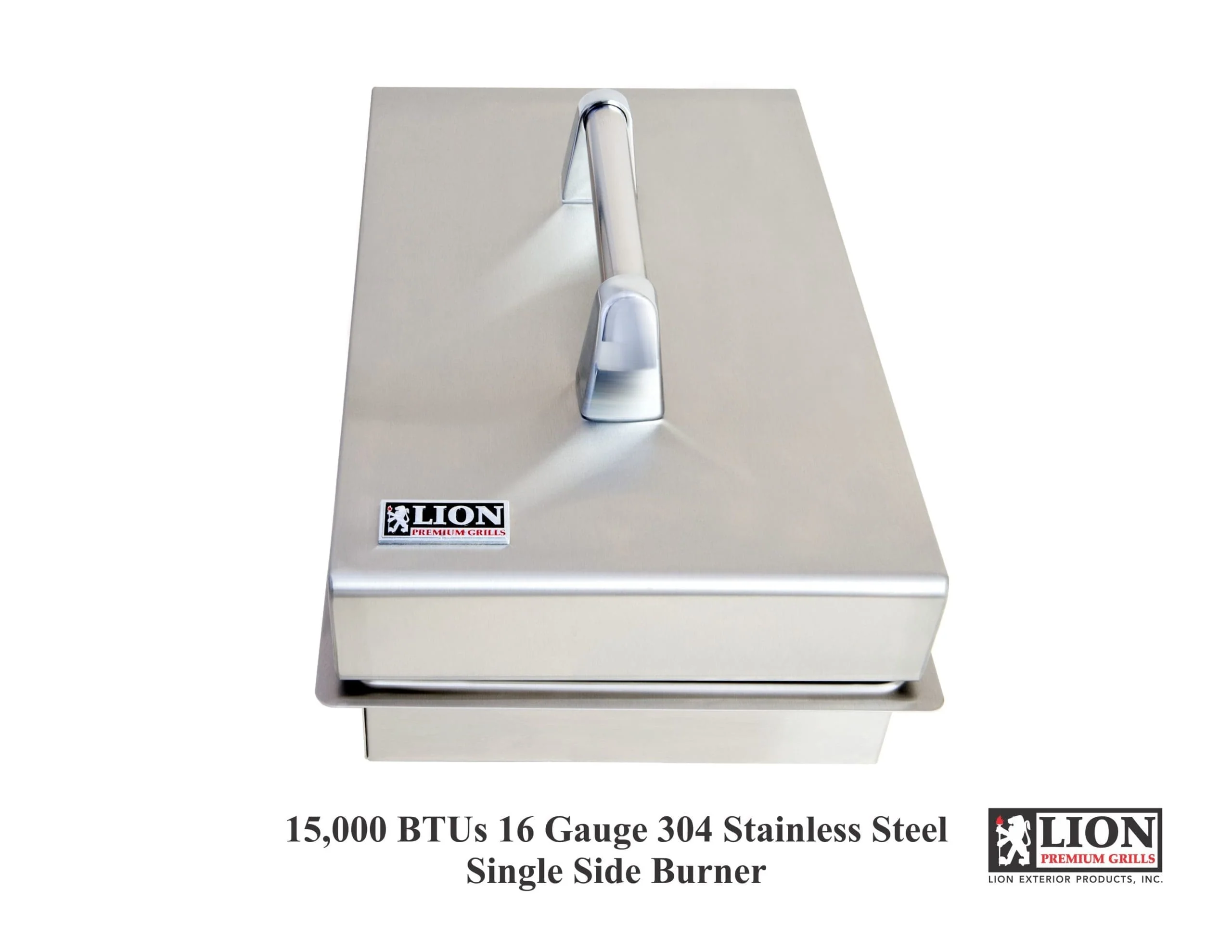 Lion Premium Grills Stainless Steel Drop In Gas Single Side Burner - Image 3