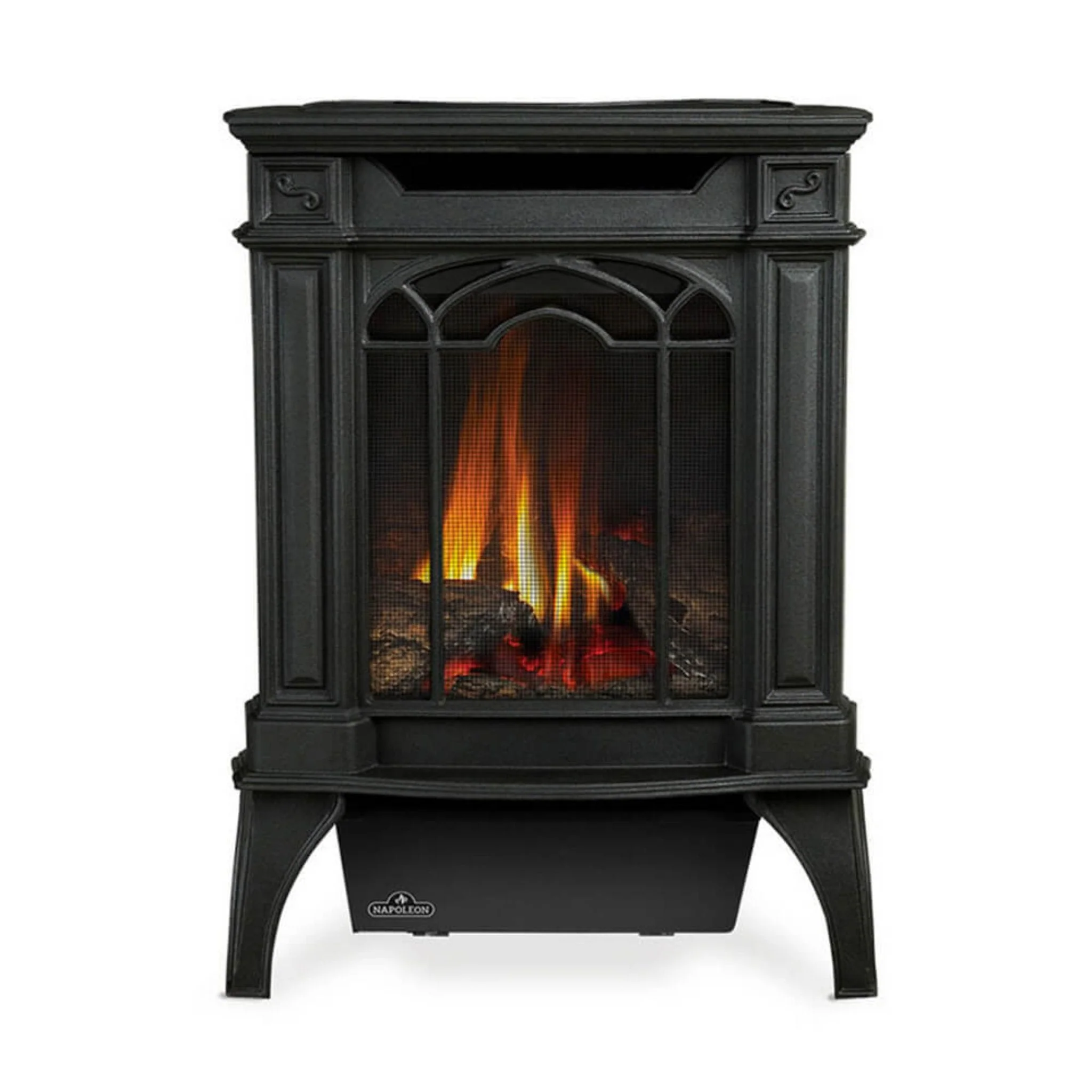 Napoleon Arlington 20 Cast Iron Direct Vent Metallic Black Natural Gas Stove, 19" [GDS20NE] - Image 3