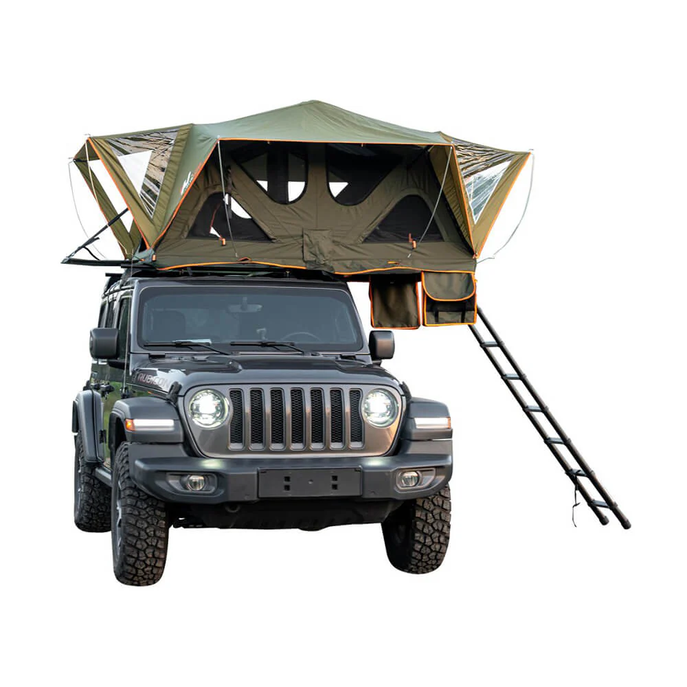 Naturnest Andromeda Green Soft Shell Rooftop Tent With Large Panoramic Skylight & YKK Doors (SAK50612) - Image 16