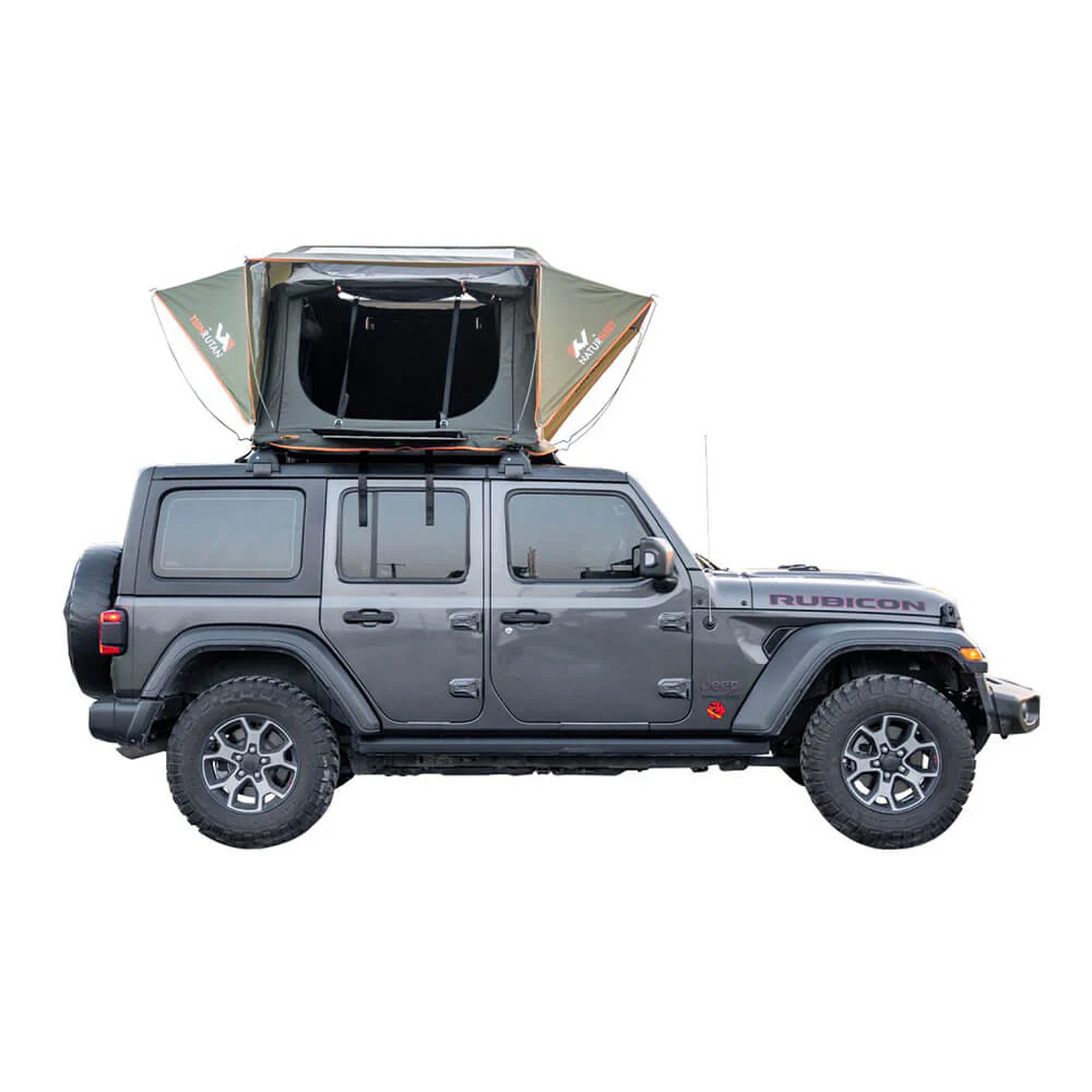 Naturnest Andromeda Green Soft Shell Rooftop Tent With Large Panoramic Skylight & YKK Doors (SAK50612) - Image 4