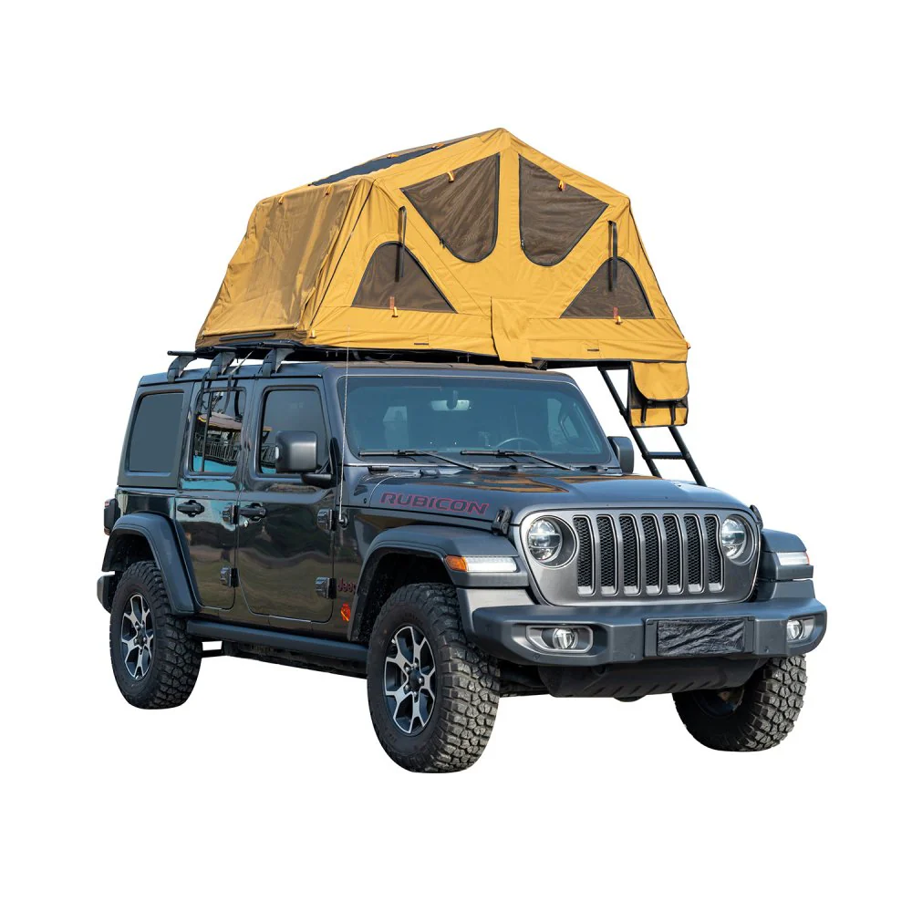 Naturnest Andromeda Khaki Soft Shell Rooftop Tent With Large Panoramic Skylight & YKK Doors (SAK72384) - Image 8