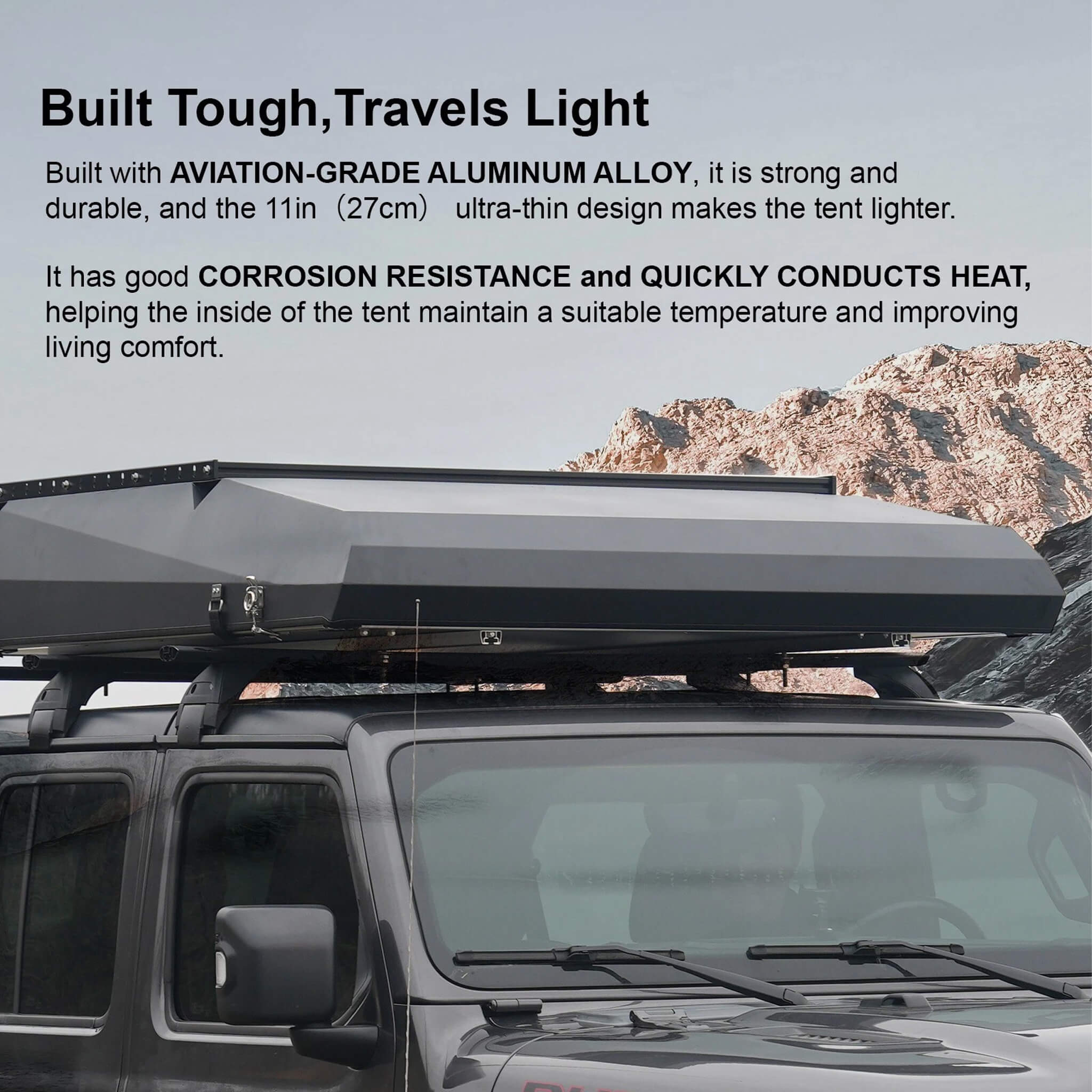 Naturnest Sirius 3 Premium 2XL 3-Person Clamshell Roof Top Tent (SAK62917) - Image 16