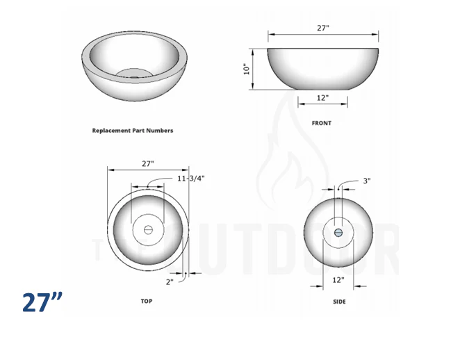 The Outdoor Plus Sedona Concrete Planter Bowl - Image 5